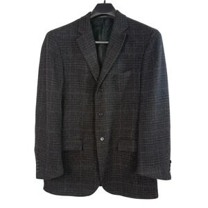 Polo Ralph Lauren Sport Coat Blazer Men's 42 Long Gray Wool Cashmere Blue‎ Label